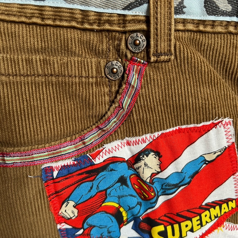 Justice League Upcycled Custom Patchwork Collage … - image 6